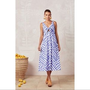 NWT Mister Zimi Jacaranda Geo Midi Dress